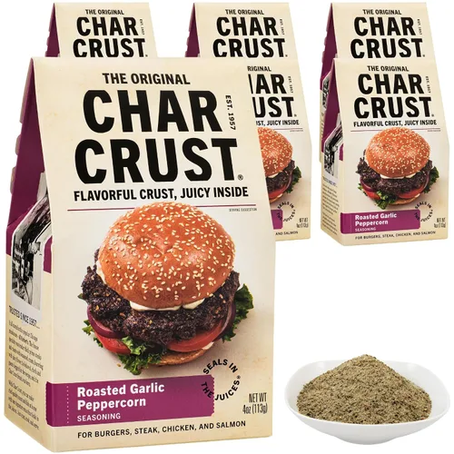 Vista 38 de Condimentos Char Crust para Barbacoa All American Condimentos todo en uno Perfectos para Costillas, Pollo, Cerdo, Hamburguesas, Alas Costra