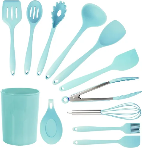 Vista 8 de Megachef Tool - Juego de utensilios de cocina, 12 piezas, color negro