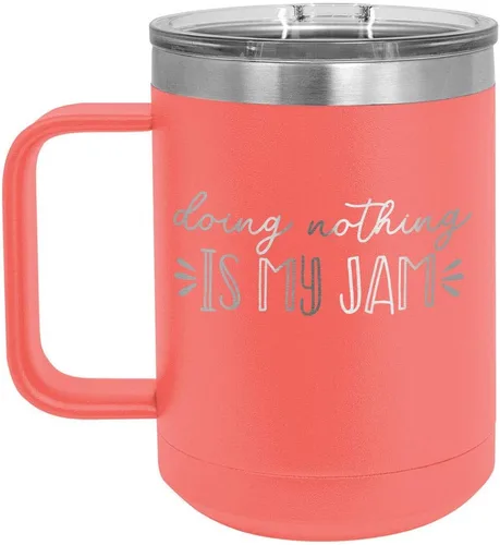 Vista 7 de Taza de café con tapa superior deslizante, con aislamiento de viaje, ideal para regalo de cumpleaños o Navidad de mujeres o hombres Compare