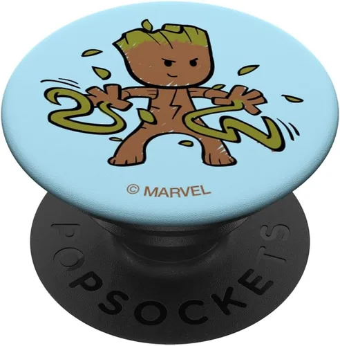 Vista 6 de Marvel Guardianes de la Galaxia Cute Baby Groot PopSockets MagSafe PopGrip para iPhone