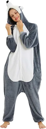 Vista 4 de Très Chic Mailanda Animal Pajamas for Women Men Adult Onesie Unisex Sleepwear Halloween Cosplay Costume