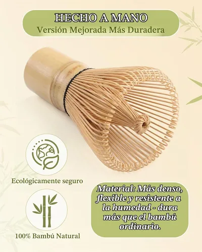 Vista 4 de Batidor de matcha, batidor de matcha de bambú, 1 paquete de 76