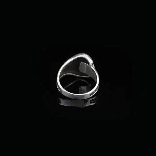Vista 4 de Sterling Silver Fidget Ring Men, Screw Ring Men, Fidget Spinner Ring, Unique Ring, Biker Ring, Anniversary, Memorial