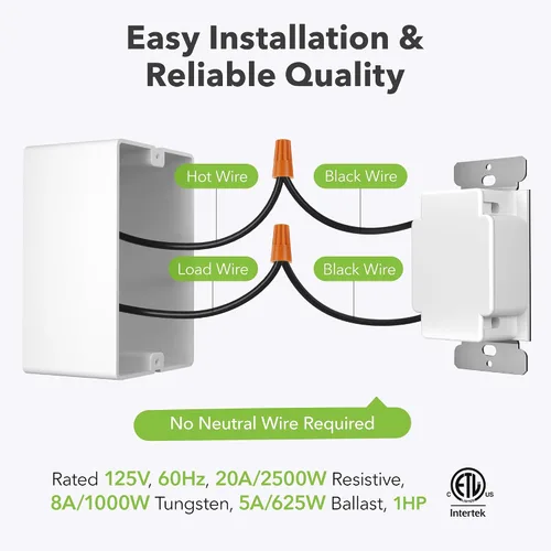 Vista 5 de BN-LINK Temporizador de cuenta regresiva de 60 minutos en la pared, interruptor mecánico, para ventilador de baño, temporizador de luces, 2 placas
