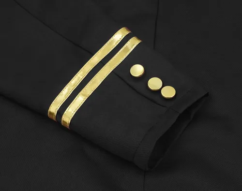 Vista 6 de AIEOE Chaquetas Steampunk para hombre, estilo gótico, para cosplay, manga larga, medievales, tallas XS-XXL