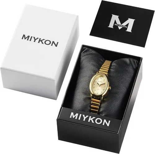 Vista 7 de Miykon Dainty Vintage Dress Watches for Women – Easy Reader Analog Ladies Watch for Small Wrists with Stainless Steel Expansion Bracelet – Second