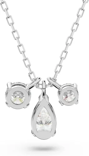Vista 4 de Swarovski Colección de joyas de pera, acabado rodio, cristales transparentes