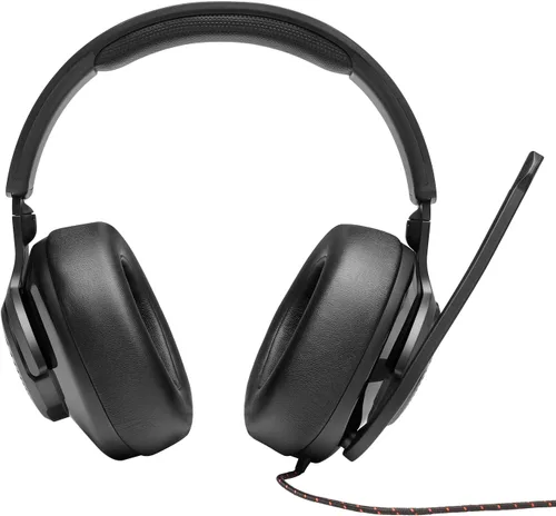 Vista 8 de JBL Quantum 200 - Wired Over-Ear Gaming Headset with Voice Focus Directional flip-up mic and Memory Foam Ear Cushions (Black) (Pack of 4)