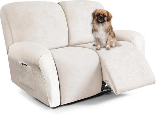 Vista 11 de ANARACHON Fundas para Sillas Reclinables Tipo Cuero, 4 Piezas Funda para Sillón Reclinable Lazy Boy, Protector de Muebles - Funda Suave Lavable