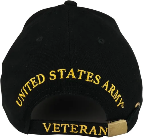 Vista 3 de Gorra de béisbol militar con logotipo oficial del ejército estadounidense bordada con emblema de veterano de EE. UU.