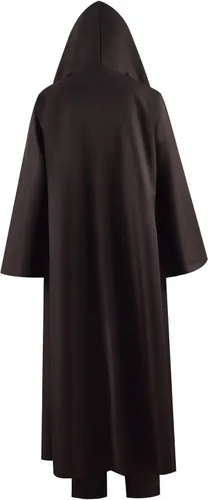 Vista 5 de Disfraz de túnica de Halloween para hombre, disfraz de túnica con capucha, uniforme de caballero, cosplay, conjunto completo