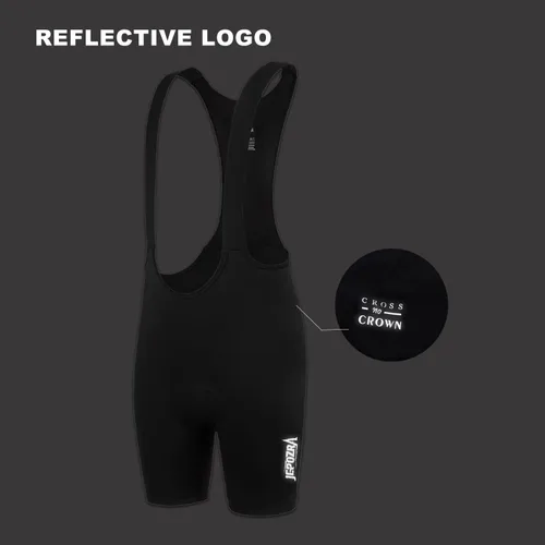 Vista 5 de JEPOZRA Pantalones cortos de ciclismo acolchados para bicicleta de montaña para hombre, pantalones cortos de compresión con cojín de silicona