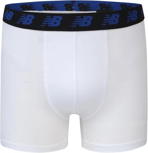 Vista 2 de New Balance Performance - Calzoncillos tipo bóxer para niño Negro/Team Royal/Blanco/Estampado Imán