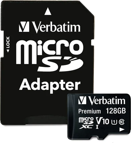 Vista 14 de Verbatim 8GB Tarjeta de Memoria Premium microSDHC con Adaptador UHS-I V10 Clase 10 Soporta Full HD (1080p) Velocidad U1 Calificada Hasta 80MB/s