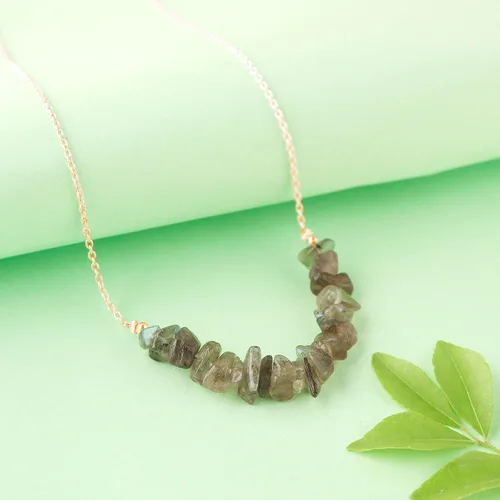 Vista 7 de Gemstone Chips Bracelet Gold