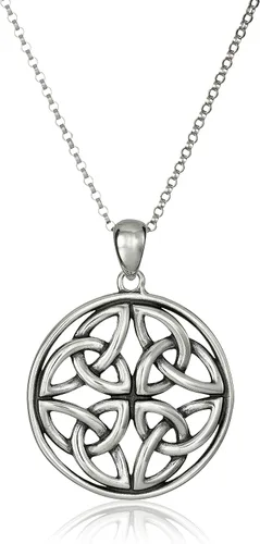 Vista 13 de Amazon Essentials . Collar con colgante celta de plata de ley 925 para mujer, cadena Rolo de 18 pulgadas, joyería hipoalergénica para mujer