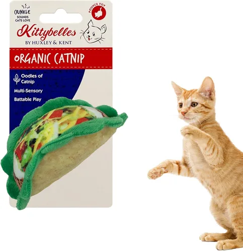 Vista 22 de Huxley & Kent Juguete de Peluche para Gatos - Juguete Interactivo de Hierba Gatera para Gatos y Gatitos - Suave con Crujido y Hierba Gatera