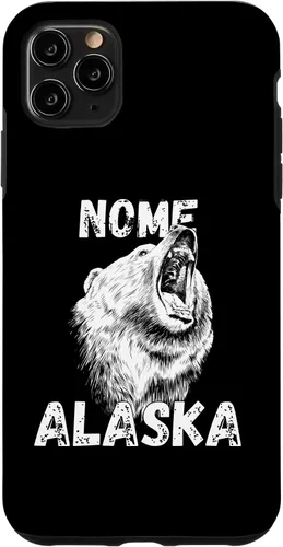 Vista 4 de Funda de recuerdo para iPhone 12 Mini Retro Nome AK Alaska City Apparel Souvenir