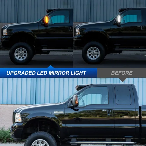 Vista 6 de Luces LED de espejo lateral para Ford F250 F350 F450 F550 Super Duty 2003-2007