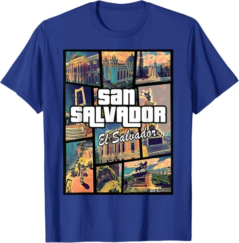 Vista 23 de Camiseta Orgullosa de San Salvador Capital El Salvador