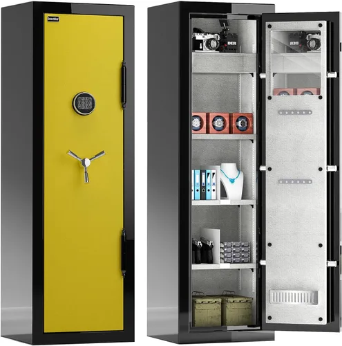 Vista 10 de Caja fuerte ignífuga con bloqueo digital – Caja fuerte grande resistente de 8.12 pies cúbicos para el hogar, la oficina y los negocios Diseño