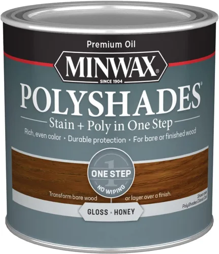 Vista 37 de Barniz Minwax 213104444 PolyShades Miel