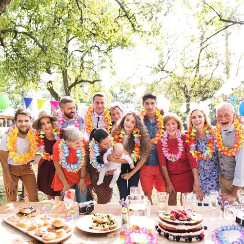 Vista 6 de Heardind 60 piezas de Leis hawaianos coloridos tropicales Leis surtido para Leis Luau fiesta, recuerdos de playa o adornos para cualquier ocasión