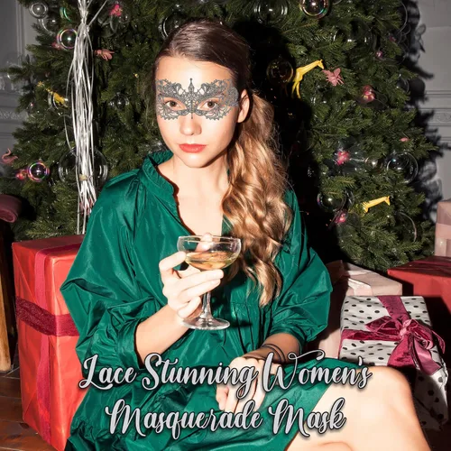 Vista 5 de Masquerade Mask For Women Lace Masquerade Masks for Masquerade Party, Proms, Venetian Party, Mardi Gras, Halloween & Cosplay