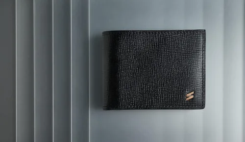 Vista 3 de Suritt - Cartera delgada de cuero plegable para hombre (5 modelos disponibles), Corteccia Black