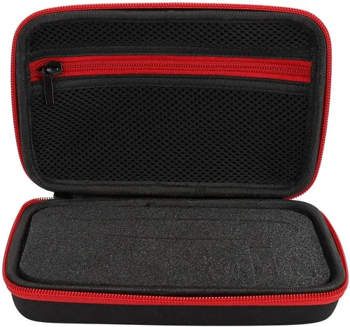 Vista 2 de Bolsa de almacenamiento compacta para hombre con correa de mano, fácil de almacenar QP2520/90/70 (negro rojo)