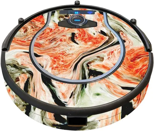 Vista 3 de MightySkins Skin compatible con Shark Ion Robot 750 - Cobertura mínima al vacío – Madera abstracta Funda protectora de vinilo duradera y única
