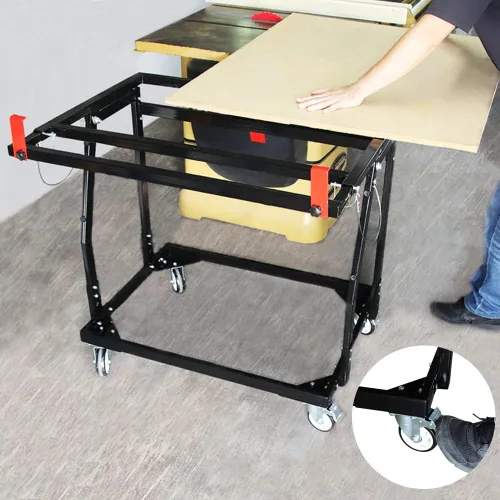 Vista 6 de O'SKOOL Carro de paneles de yeso, carro de manipulador de panel inclinable plegable con ruedas giratorias de goma, soporte de tienda para madera