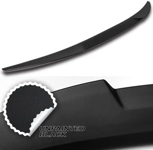 Vista 2 de W-Power - Alerón para tapa trasera de maletero de plástico ABS estilo V compatible con Mazda 3 Sedán 2019-2023, 2020 2021 2022 (negro mate)
