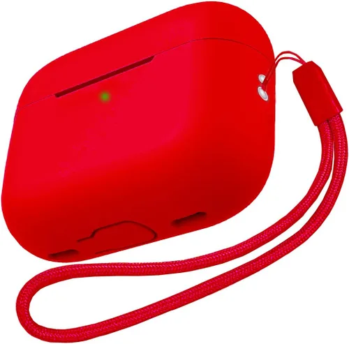 Vista 10 de Funda protectora para AirPods Pro 2, AirPods Pro de 2ª generación [2022], funda protectora de silicona suave a prueba de golpes con correa de mano