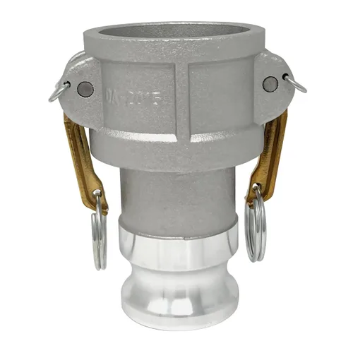 Vista 7 de Gloxco Tipo de aluminio DA leva y ranura de manguera de montaje, reductor, 4 "Camlock hembra x 2 "Camlock macho (CAM-4020-DA-AL)
