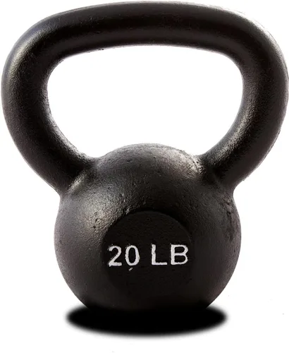 Vista 15 de Kettlebell Weights – 5lb to 80lb Cast Iron Kettlebells with Matte Black Finish – Full Body Strength Training & CrossFit Conditioning – Ideal for