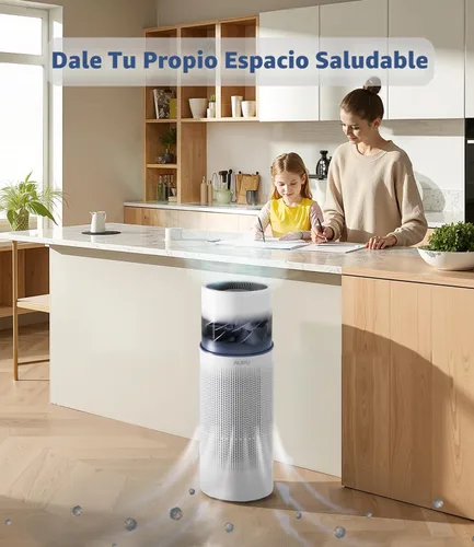 Vista 4 de Purificador de aire 2 en 1 con humidificador, purificadores de aire para el hogar, habitación grande, humidificador y purificador de aire en un