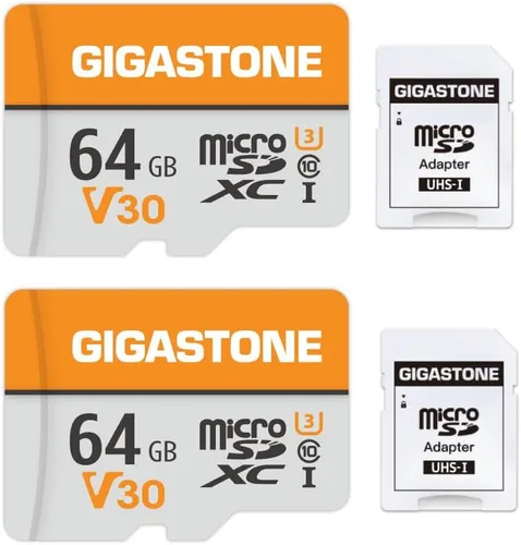 Vista 10 de GIGASTONE Tarjeta Micro SD de 1 TB, 2 unidades, grabación de video A1 V30 4K, GoPro, vigilancia, cámara de seguridad, cámara de acción, drone