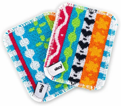 Vista 14 de Skoy Scrub, 1 pieza reutilizable, estropajo para platos sin rayones para limpieza de cocina y hogar, amigable con el planeta, apto para Surtido