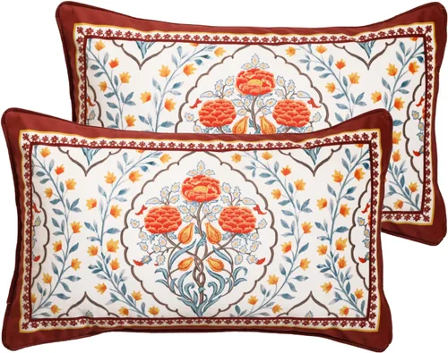 Vista 38 de patdrea Funda de almohada de terciopelo francés de diseño, 18 x 18 pulgadas Aviario