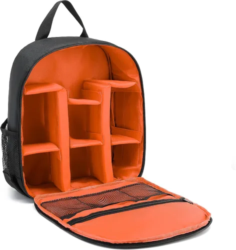 Vista 6 de Cámara digital DSLR impermeable, mochila de hombro para mujeres y hombres adolescentes (verde)