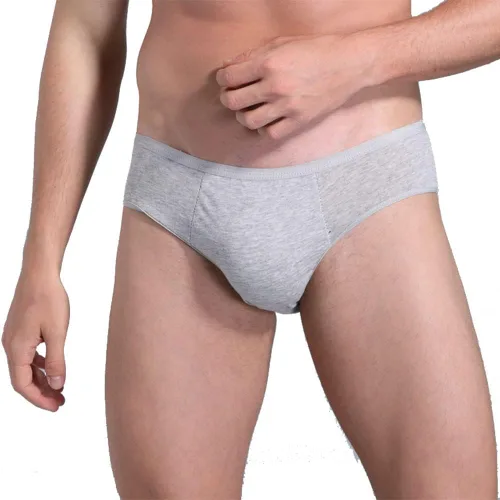 Vista 6 de STARLY Ropa interior desechable de algodón para hombre, ropa interior de viaje, ropa interior práctica para fitness, color gris (20 unidades)