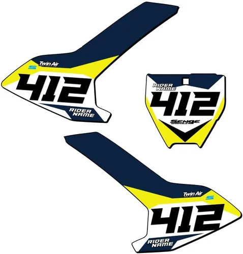 Vista 5 de 2017-2019 TC 50 SG63 Custom MX matrículas Senge Graphics Kit compatible con Husqvarna