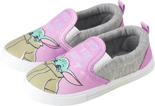Vista 4 de Disney Zapatos de niña - Zapatillas sin cordones Ariel, Blancanieves, Belle, Rapunzel, Moana, Cenicienta, Baby Yoda, Minnie Mouse, 6T-12