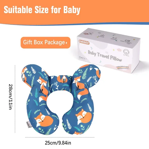 Vista 7 de KAKIBLIN - Almohada de cuello para bebé, almohada de apoyo para la cabeza del bebé, almohadas para el cuello infantil