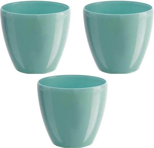 Vista 13 de DECOPOTS - Maceta de riego automático - Maceta decorativa para interiores con cartucho de drenaje e indicador de nivel de agua