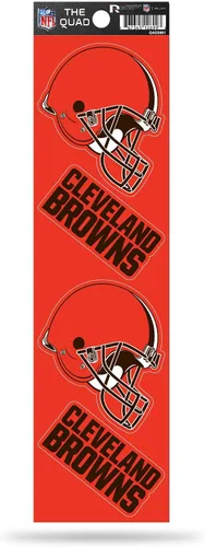 Vista 19 de Rico Industries NFL Football Quad Calcomanía de 3 x 12 pulgadas, (4) calcomanías