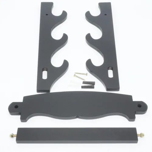 Vista 6 de Soporte de pared para espada samurái japonesa, soporte de exhibición para Katana japonesa Wakizashi Tanto 3 capas