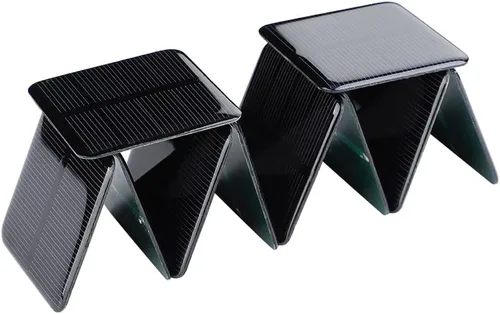 Vista 5 de 10 unids Mini células solares monocristalinas Kit de sistema solar 1.969 in X 50mm/1.96" X 1.96" 2V 160MA para paneles solares de carga DIY
