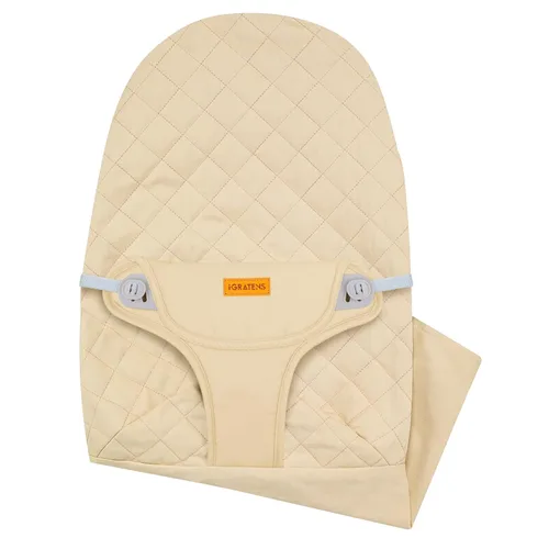 Vista 8 de iGRATENS Asiento de Tela para Mecedora - Funda para Mecedora Baby Bjorn Compatible con Modelo Balance Soft & Bliss, 100% Algodón, Amigable